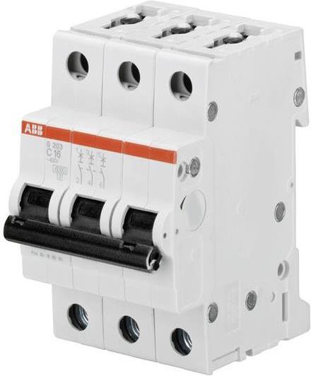 Автоматичен прекъсвач S203 3P 32A крива С 6kA ABB
