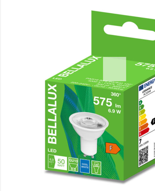 ЛАМПА LED BELLALUX 6.9 W / 840 GU 0 , 4000 K , 575 lm , 120 ° 220 V , 619661