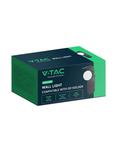 Стенна Лампа Дизайн G 9 Черна IP 20