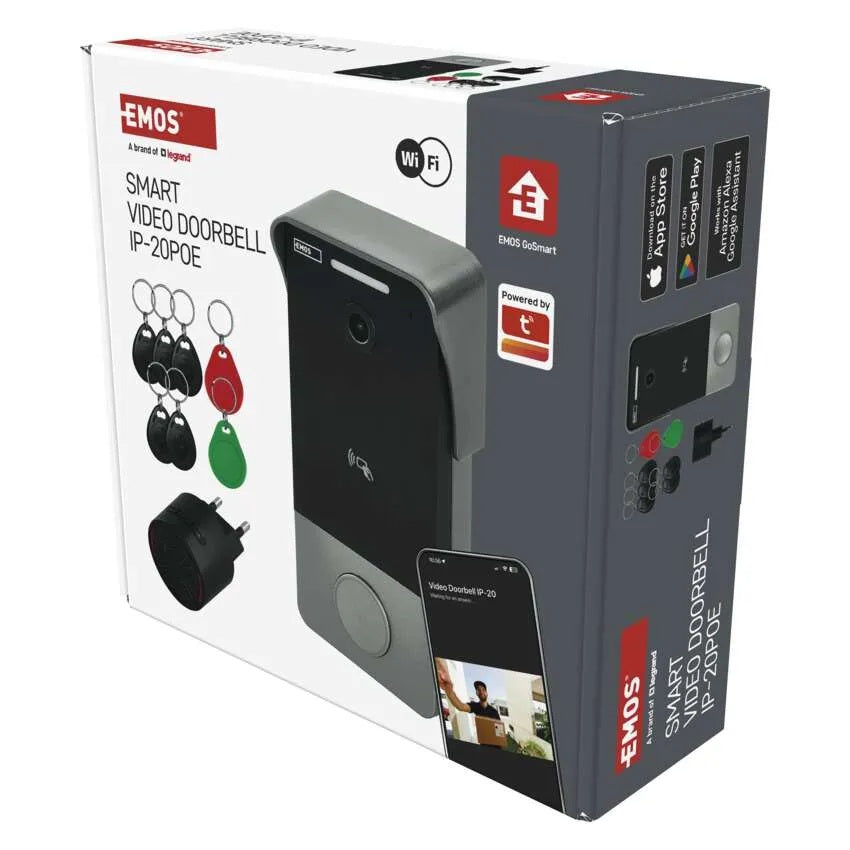 Видео бутон с RFID и звънец 12 Vdc IP - 20PoE Wi - Fi GoSmart EMOS