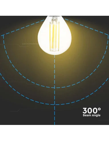 LED Крушка 6 W Filament E 14 P 45 6000 К