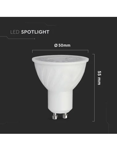 LED Крушка 6 W GU 10 SMD Пластик 110° 4000 K