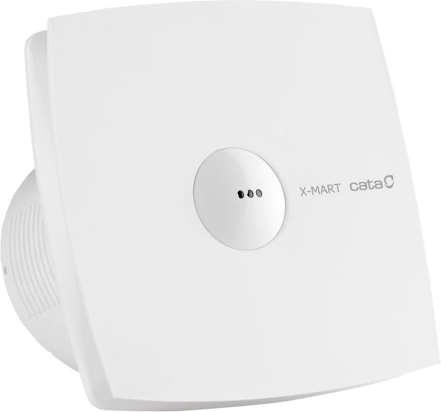 Вентилатор X - MART MATIC ф1 00 мм , цвят Бял , 98 м3 / ч , 15 W , 38 dB с автоматина клапа CATA