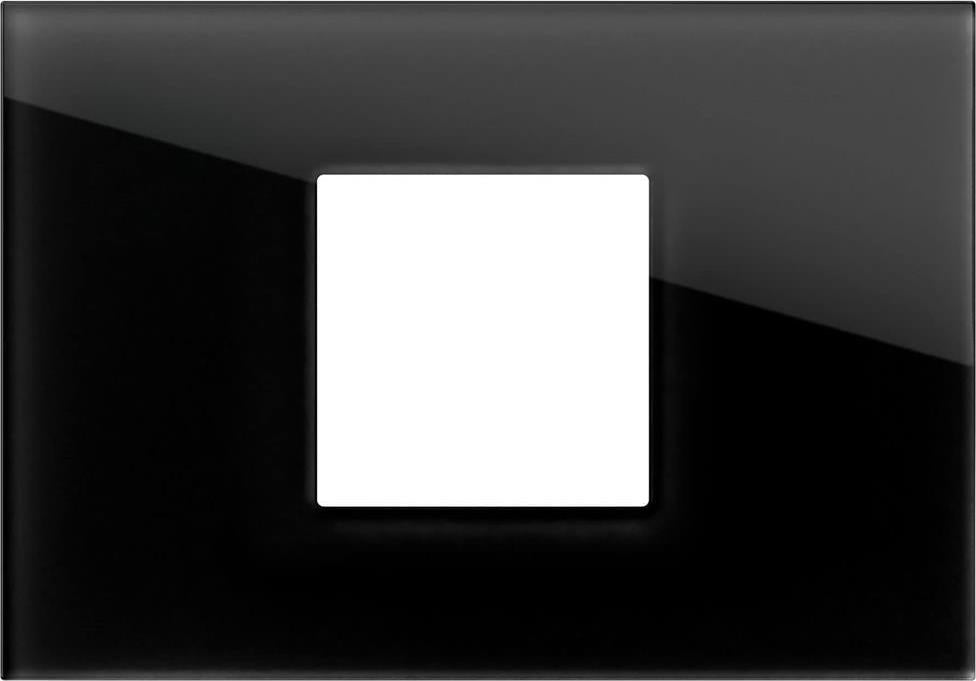 Рамка 2 / 3 M , цвят Черно стъкло , Modul Edge TEM