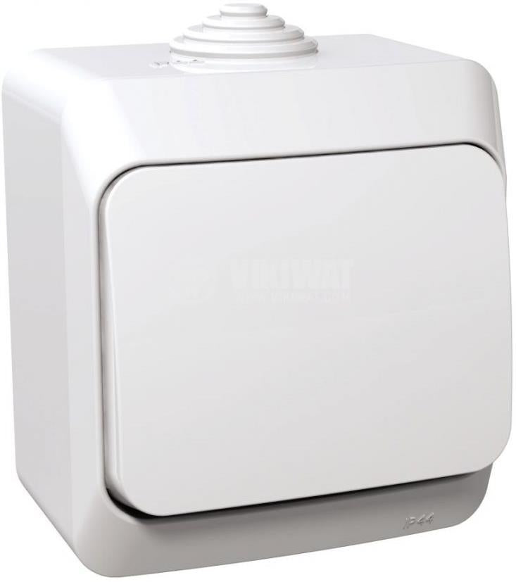 Девиаторен ключ IP44 цвят Бял Cedar Plus SE