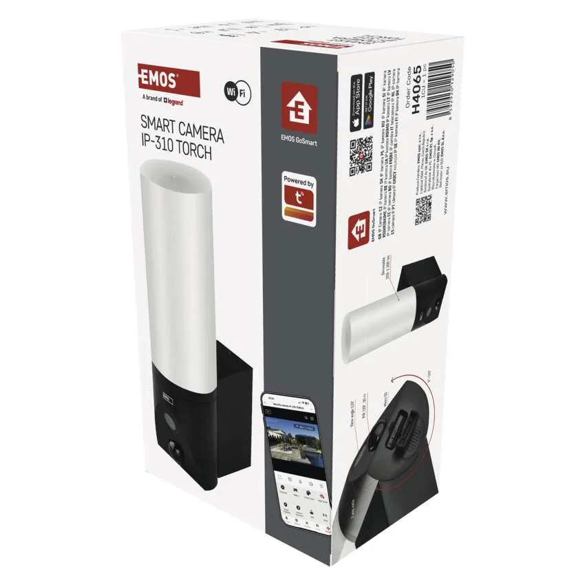 IP Камера 3 MP IP 65 с лампа IP - 310 TORCH черна Wi - Fi GoSmart EMOS