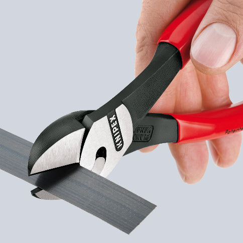 Клещи диагонални резачки усилени TwinForce, червена ръкохватка 180мм, Knipex