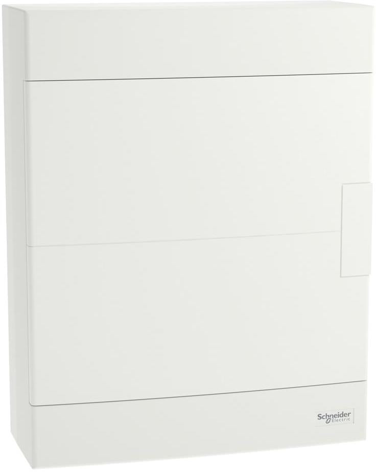 Табло за открит монтаж 2 x 12 мод. Easy 9 EU с бяла плътна врата и Н и РЕ клеми SE