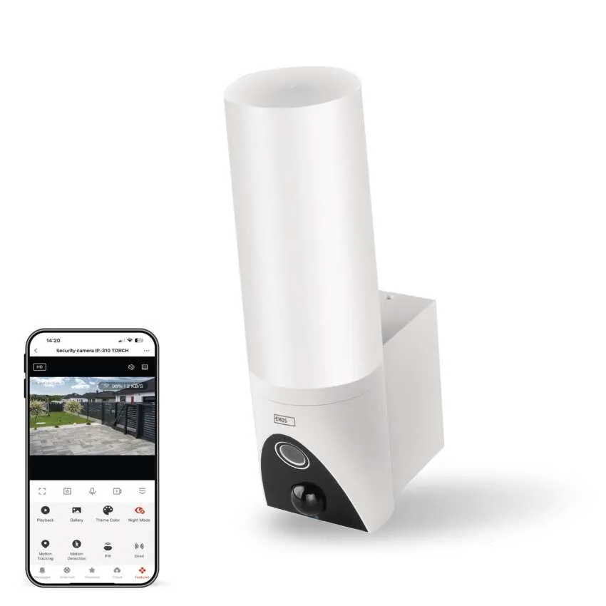 IP Камера 3 MP IP 65 с лампа IP - 310 TORCH бяла Wi - Fi GoSmart EMOS