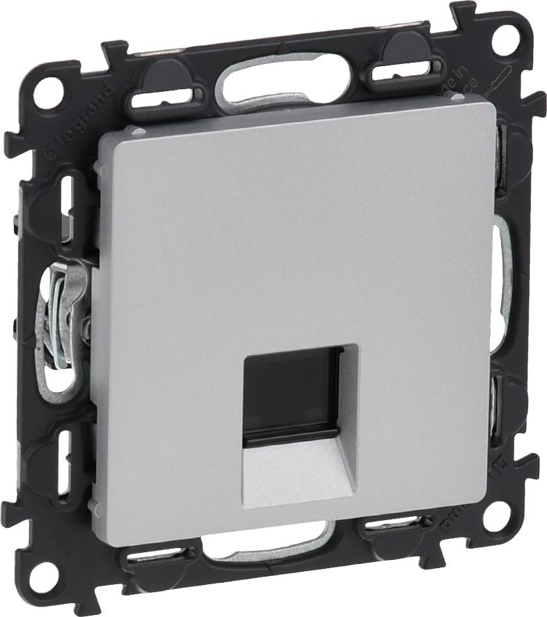 Розетка RJ45 cat.6 UTP цвят алуминий Valena Life Legrand
