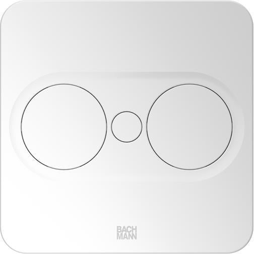 Модул TWIST 2 КВАДРАТЕН с 1 х Шуко и USB тип A + C , с кабел 2 м , цвят Бял, Bachmann