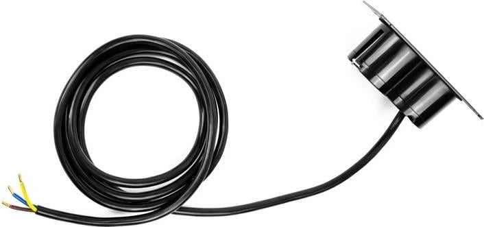 Модул за DUE с 2 х Шуко, с кабел 2 м , цвят Черен , Bachmann