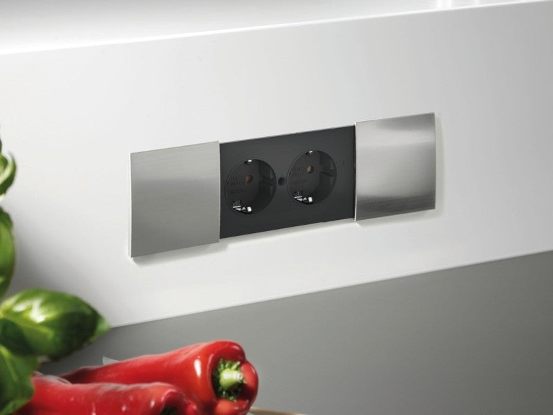 Модул за DUE с 2 х Шуко, с кабел 2 м , цвят Черен , Bachmann