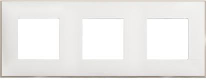 Рамка БЯЛ САТЕН 3х2 мод. НЕМСКИ СТАНДАРТ за монтаж върху носещи рамки 3х2 мод. /блистер/ Classia Bticino