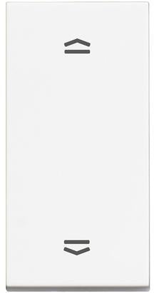 Бутон за щори 1 мод. 10A цвят Бял Classia Bticino