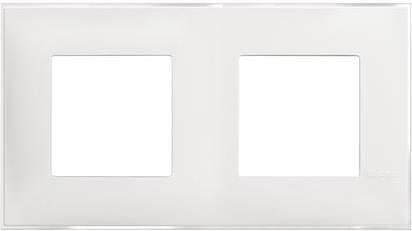 Рамка ЛЕДЕН САТЕН 2х2 мод. НЕМСКИ СТАНДАРТ за монтаж върху носещи рамка 2х2 мод. /блистер/ Classia Bticino