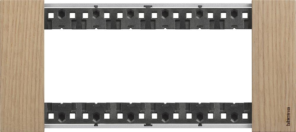 Рамка 6 мод. дървена цвят Дъб (Oak) Living Now Bticino