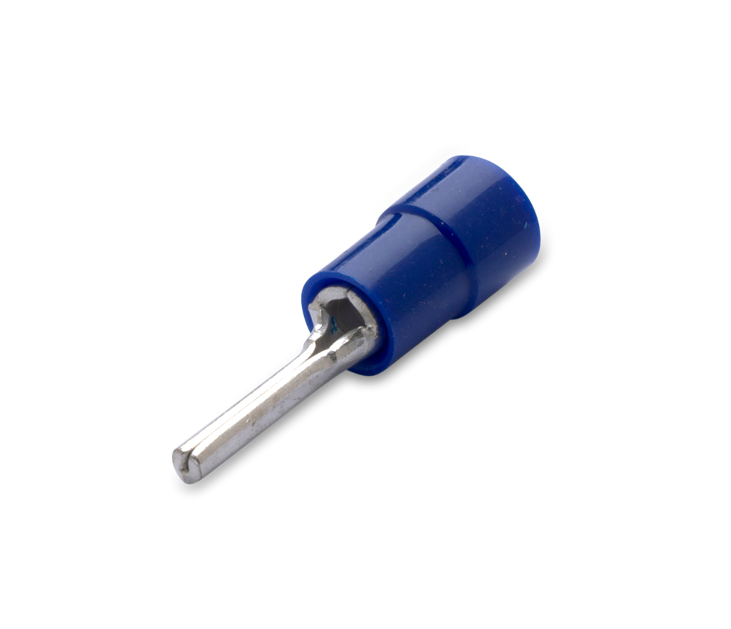 Изолирана кабелна обувка тип щифт 1,5 - 2,5 мм2 синя /1 00бр. пакет / 300 V BM