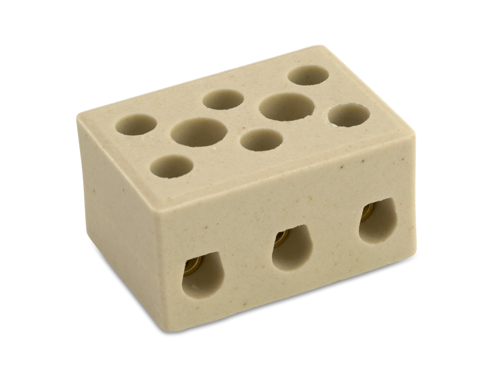 Керамична клема 3 х 4 мм2 /макс 300" за клемата и 1000" за корпуса/ 450 V BM