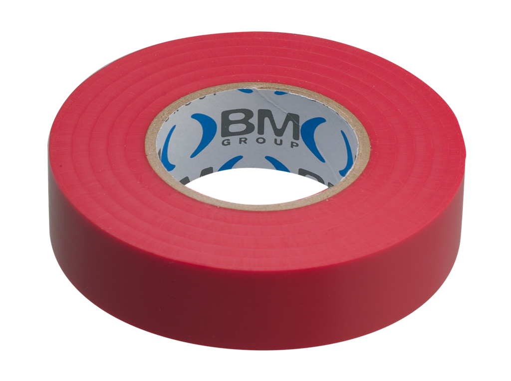 Изолационна лента цвят ЧЕРВЕН ESB 0.15 мм х 19 мм, дължина 25 м BM