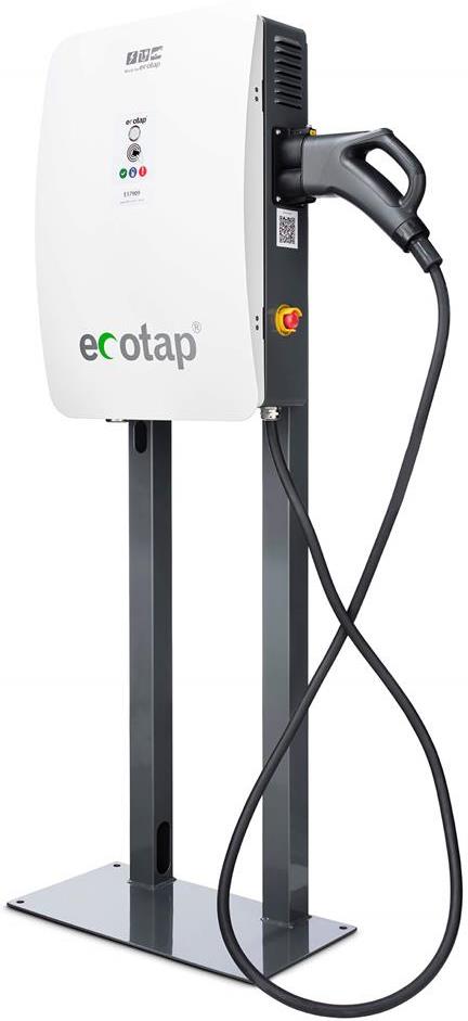 Метална стойка h = 1.2 m за монтаж на зарядна станция DC 30 kW, Ecotap