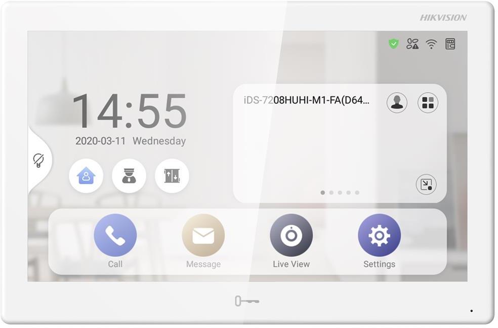 Видео дисплей 10 " IPS сензорен , Android , Wi-Fi , IP система , Hikvision