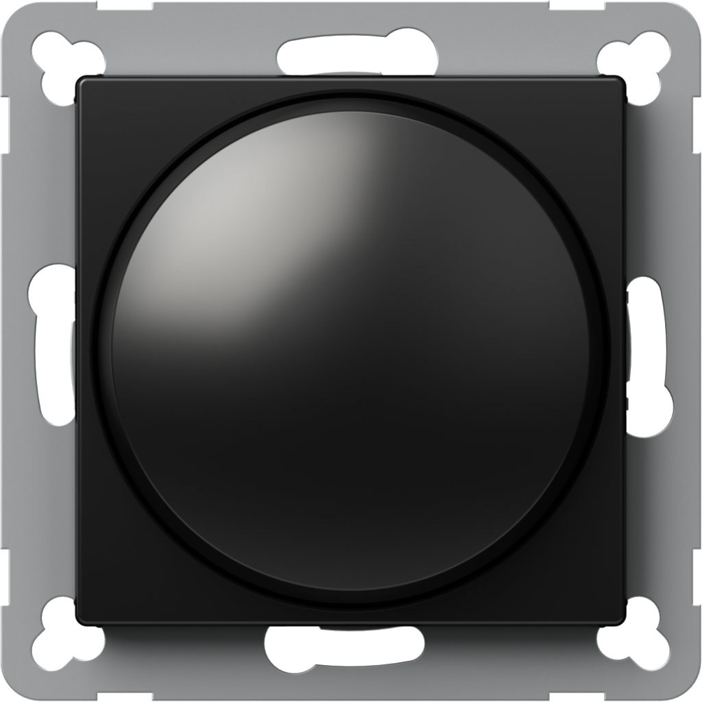 Димер ротативен R = 10 - 250 W LED = 0 - 100 VA цвят Черен Logiq TEM