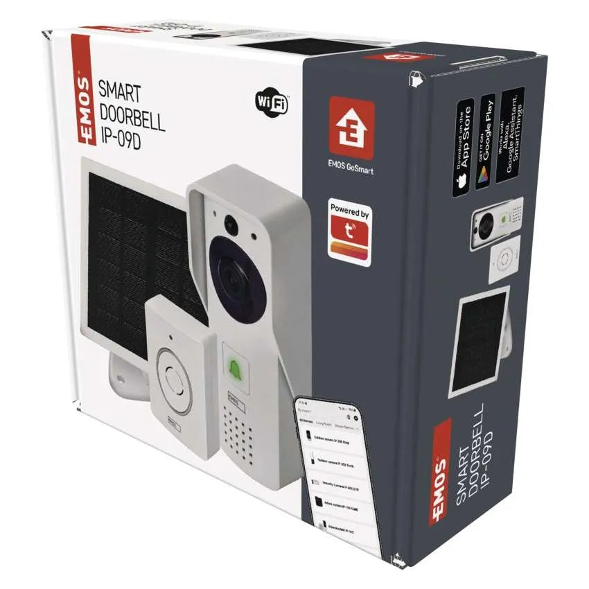 Видео бутон и звънец със соларен панел IP - 09 D Wi-  Fi GoSmart EMOS