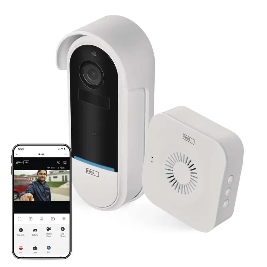 Видео бутон и звънец с батерия IP - 15 S W i- Fi GoSmart EMOS