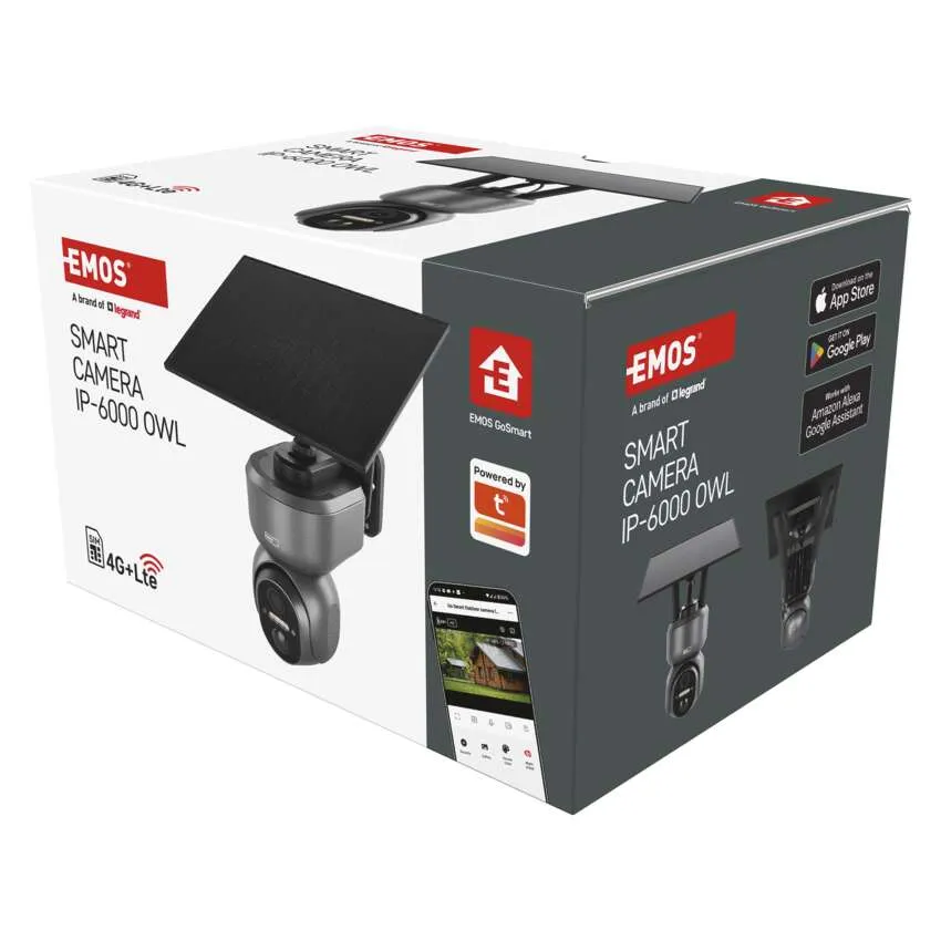 IP Камера 3MP PTZ IP 65 със соларен панел IP-  6000 OWL 4 G GoSmart EMOS
