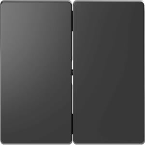 Лицев панел за сериен ключ/бутон цвят Антрацит System Design Merten SE
