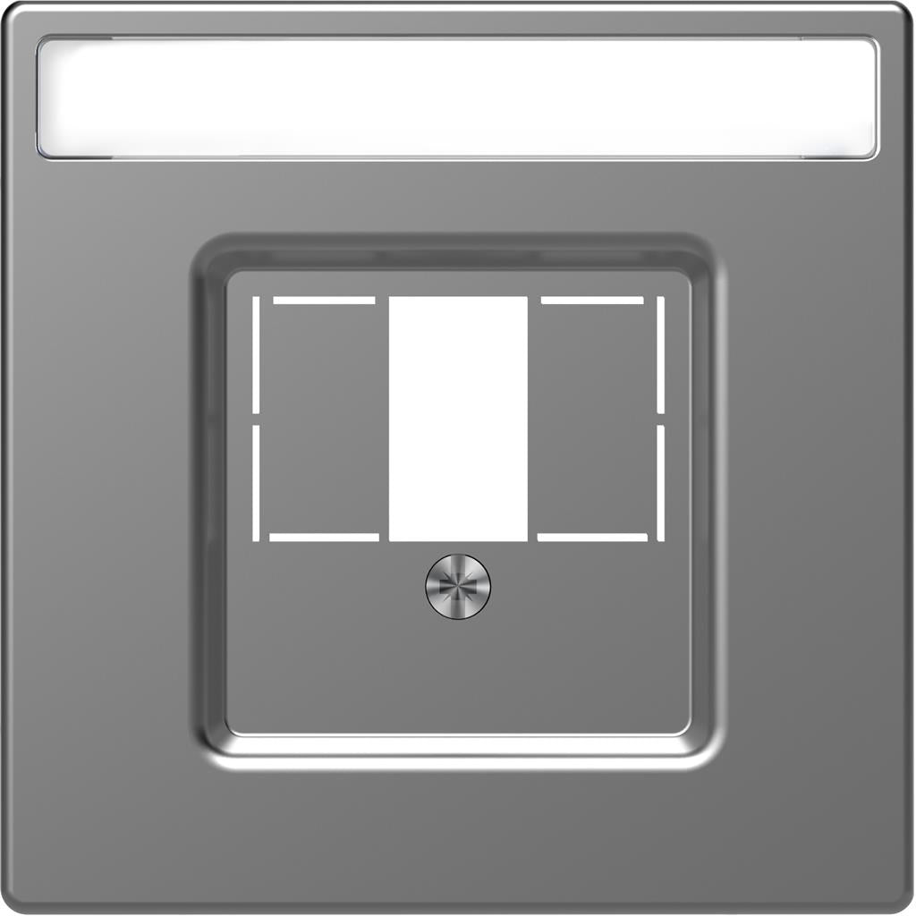 Лицев панел за розетки - HDMI VGA USB и тонколони (единични и двойни) цвят Неръждаема стомана System Design Merten SE