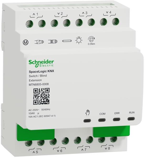 Разширител изходи SpaceLogic 8 х 230 Vac 10A 4 DIN KNX SE