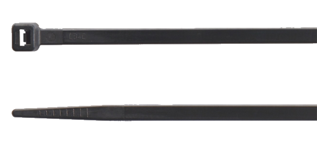 Кабелна връзка черна 370 х 4.8мм , UV стабилизирана / 100 бр. / BM Italy