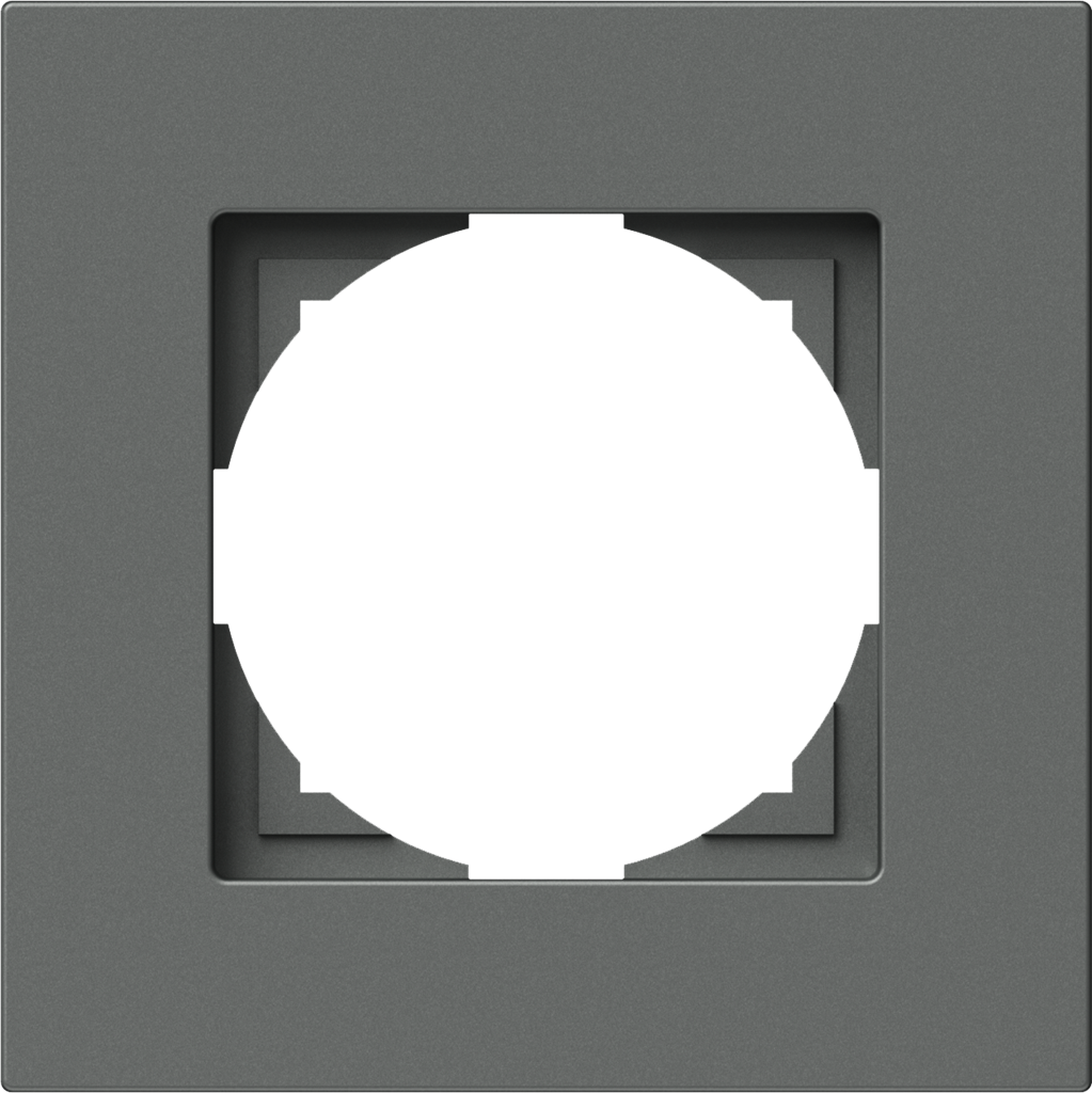 Рамка 1 х цвят Антрацит Flat Logiq TEM