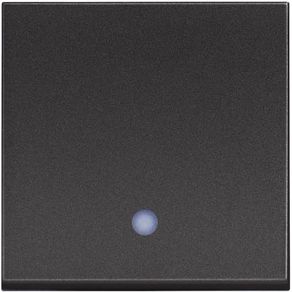 Девиаторен ключ с LED индикация 2 мод. 10A цвят Черен /блистер/ Classia Bticino