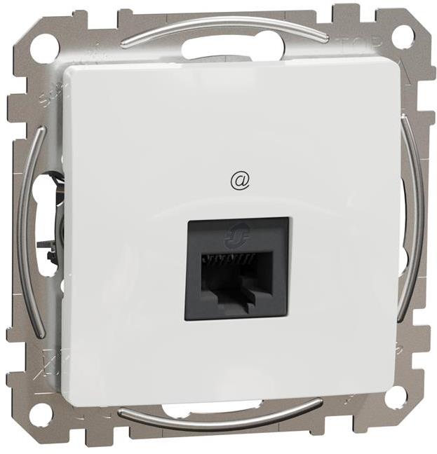 Розетка RJ45 UTP cat.6 S-One цвят Бял Sedna SE