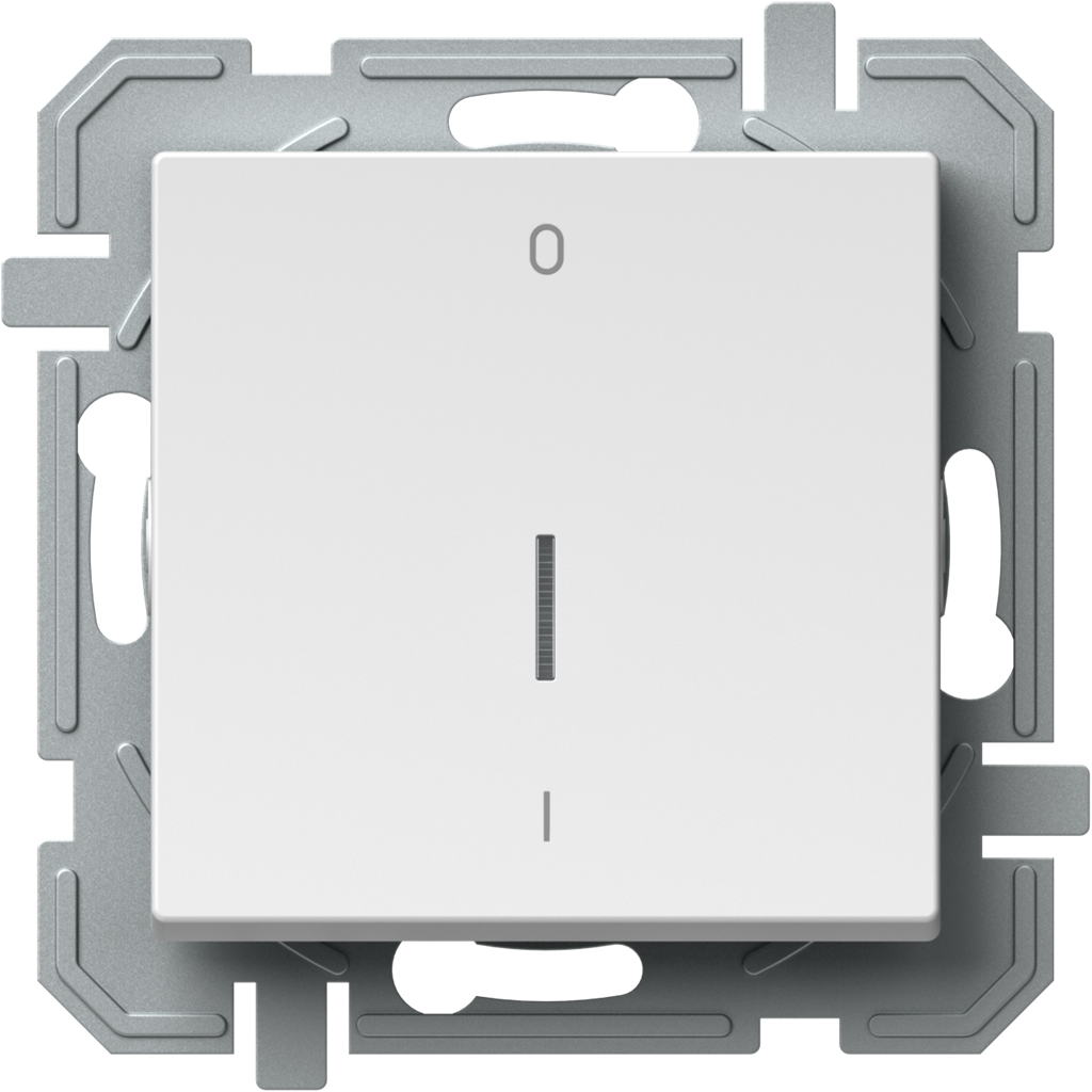Двуполюсен ключ 16 А с индикатор цвят Бял Logiq TEM