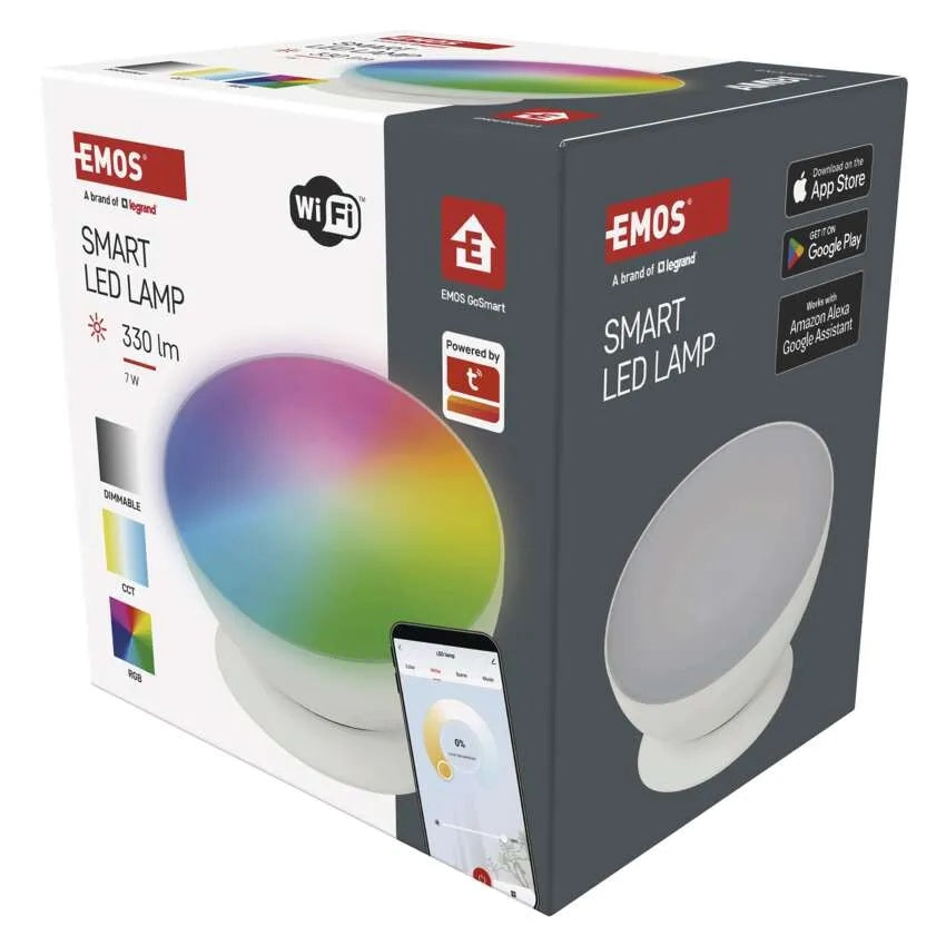 Спот LED Ø 175 7 W RGBW 330 lm димируем 20000 h IP 20 бял Wi - Fi GoSmart EMOS