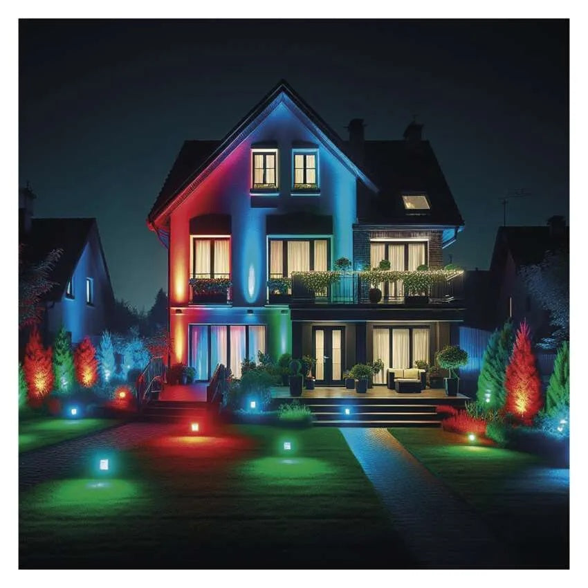 Прожектор LED 20 W RGBW 1720 lm 25000 h IP 65 черен Wi - Fi GoSmart EMOS