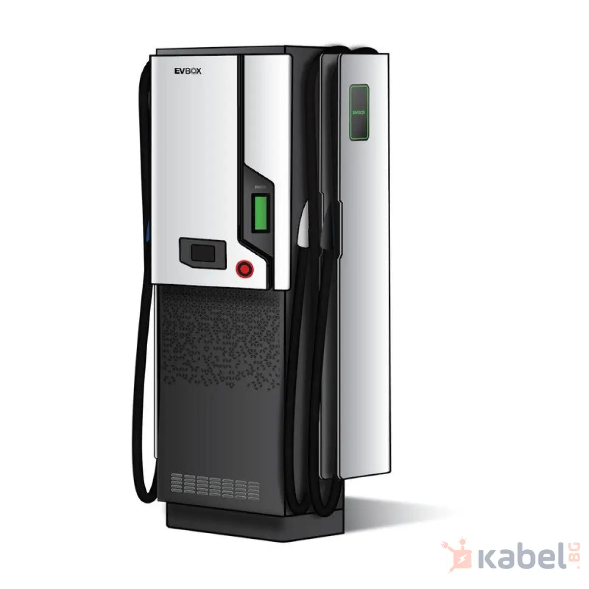 БЪРЗОЗАРЯДНА СТАНЦИЯ EVBOX TRONIQ 50 КАБЕЛИ CCS 2 И CCS 2 | AC КОНТАКТ TYPE 2 | 50 KW DC