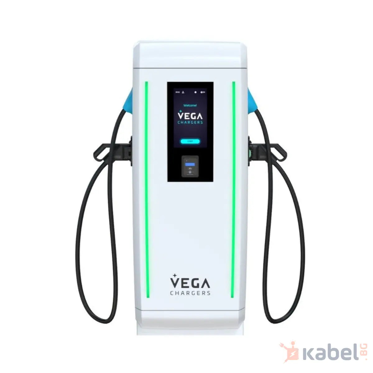 БЪРЗОЗАРЯДНА СТАНЦИЯ VEGA ALOHA LANDER КАБЕЛИ CCS 2 И CCS 2 | AC КОНТАКТ TYPE 2 |60 KW DC