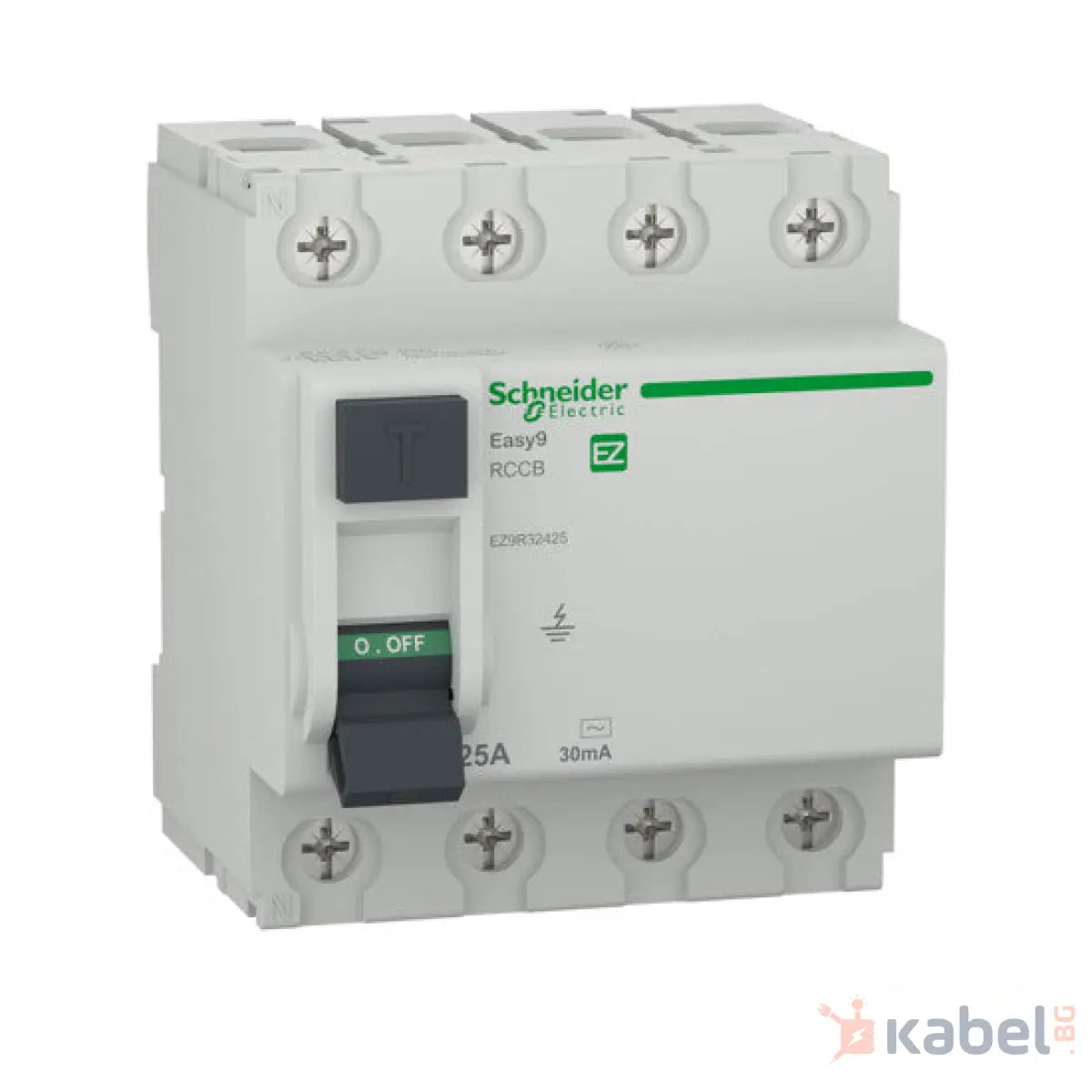 ДТЗ EASY9 RCCB 4P 25A 30mA EZ9R32425 ТРИФАЗНО