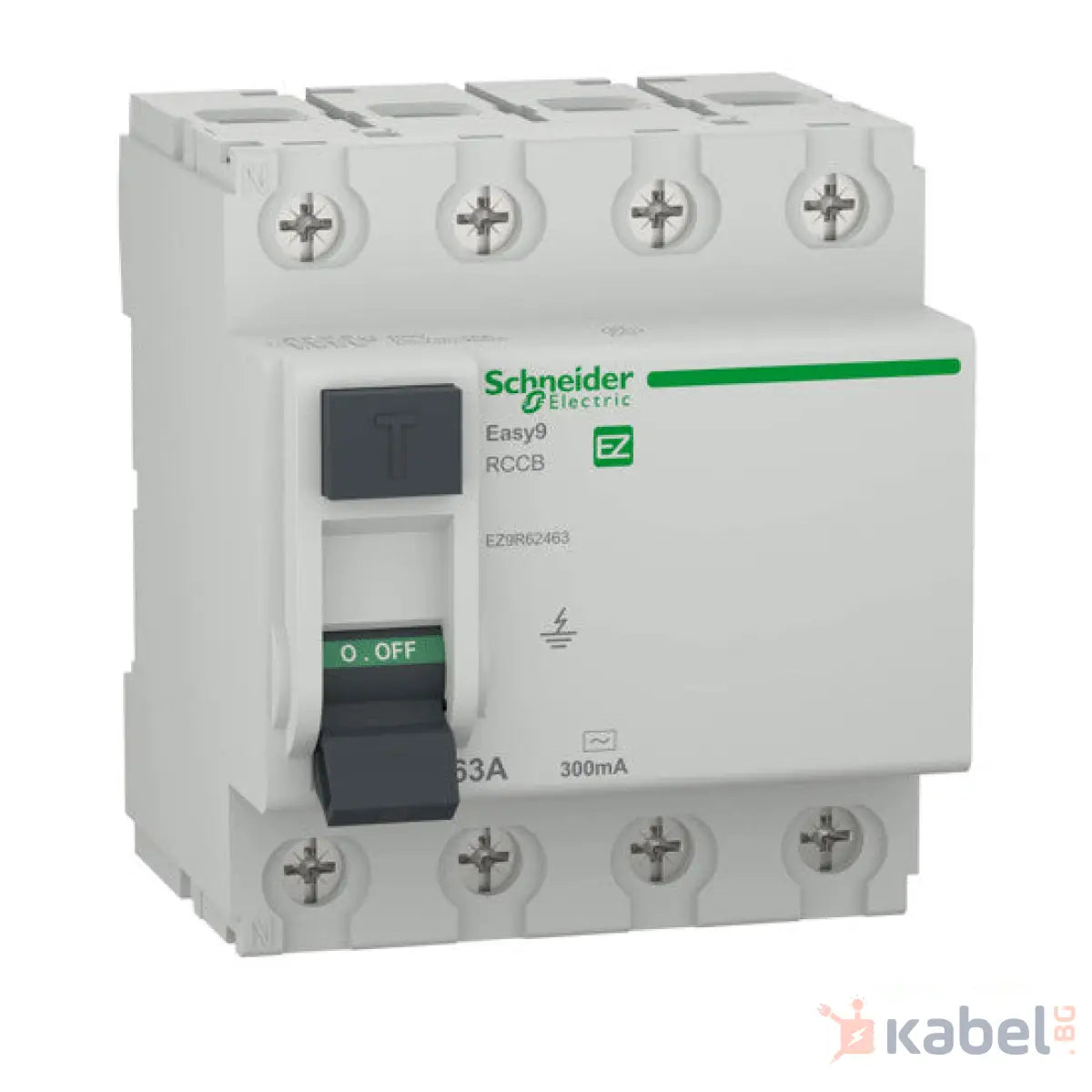 ДТЗ EASY9 RCCB 4P 63A 300mA EZ9R62463 ТРИФАЗНО