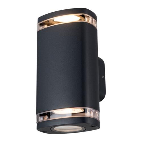 Фасаден осветител ZEVI EL 2GU10 черен IP54 - 38886