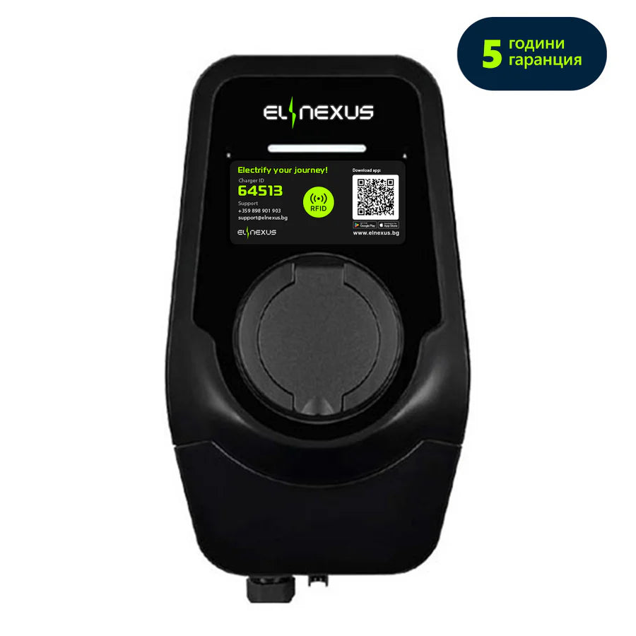 ЗАРЯДНА СТАНЦИЯ ELNexus EV 22 PLUS ТИП 2 | 22 KW AC С КОНТАКТ