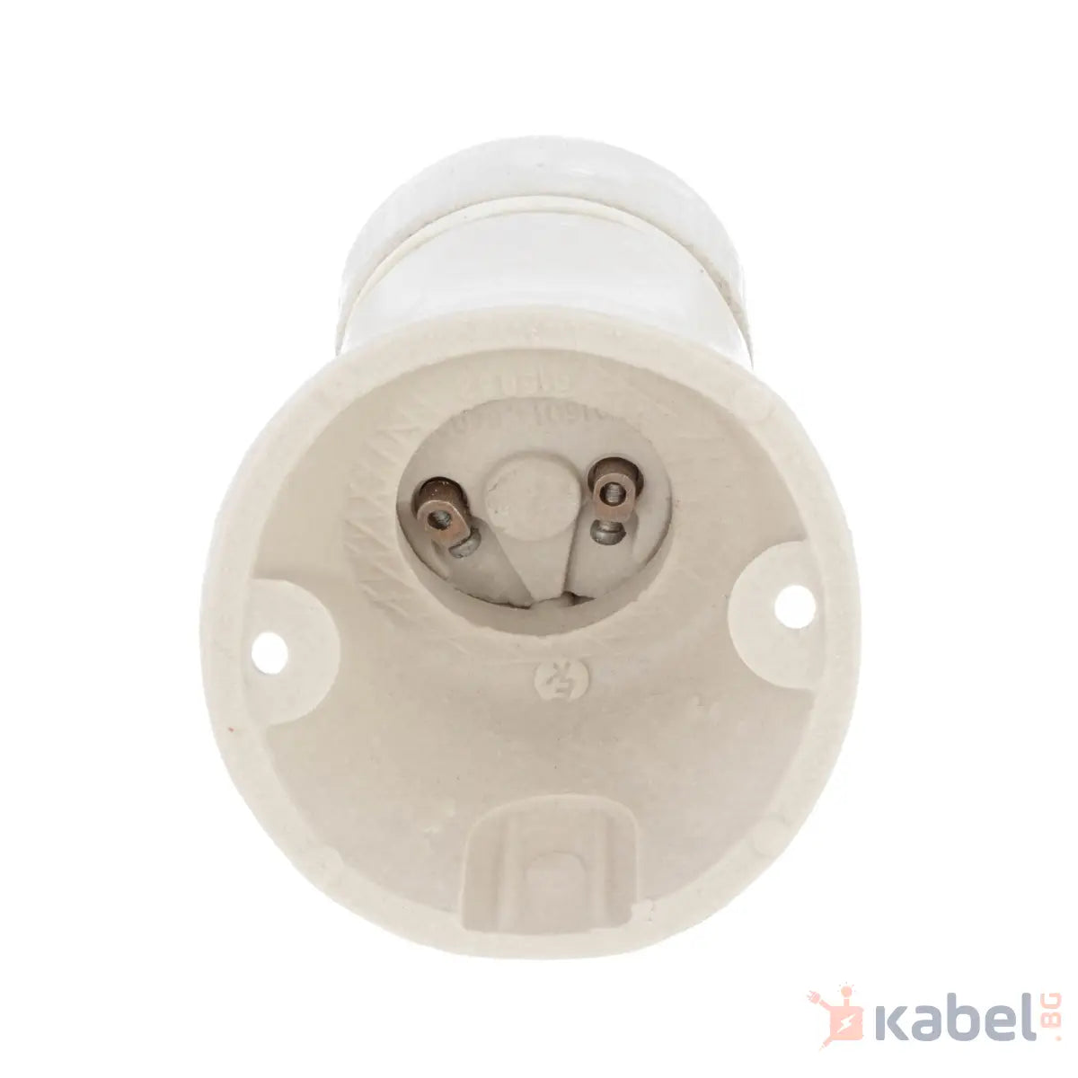 ФАСУНГА Е27 КРИВА ПОРЦЕЛАНОВА 4A,250V,ЕЛПРОМ