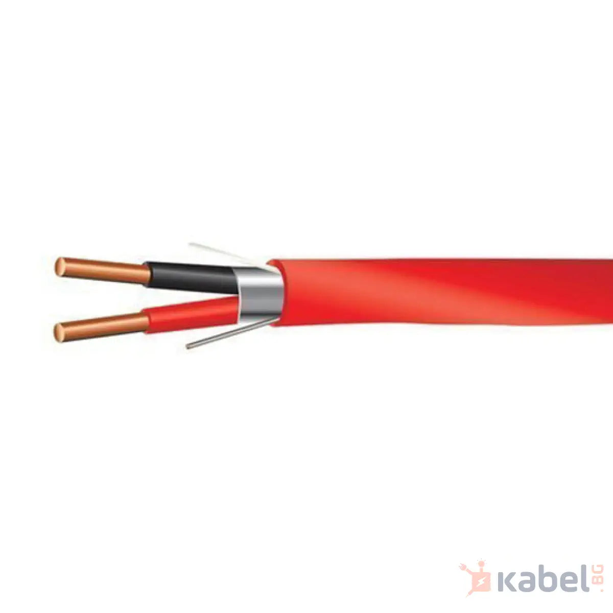 КАБЕЛ FIRE ALARM 2Х0.50 ЧЕРВЕН ПОЖАРОИЗВЕСТЯВАНЕ