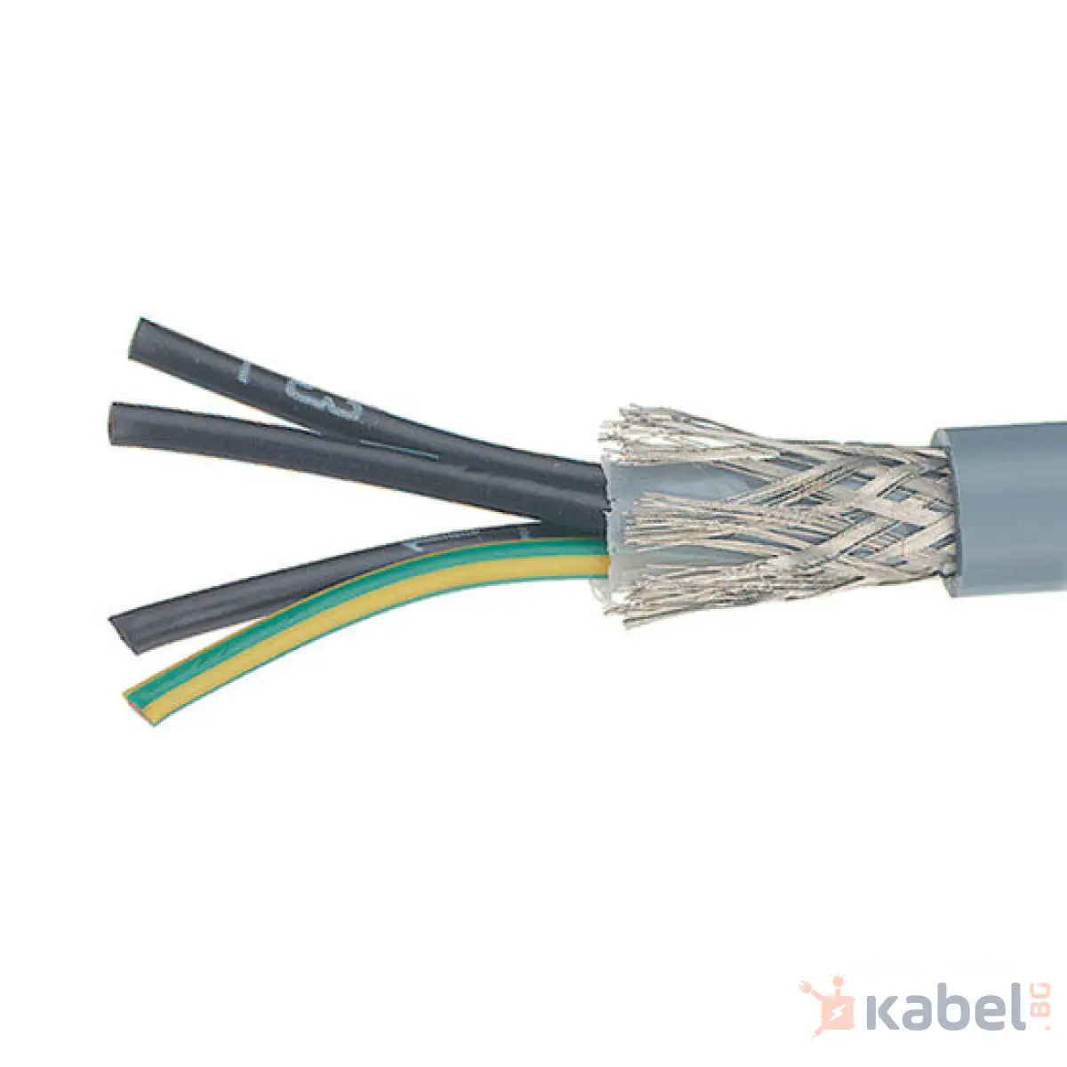 КАБЕЛ YSLCY-JZ 3Х1.5 Б 300/500V СИВ ЕКРАНИРАН