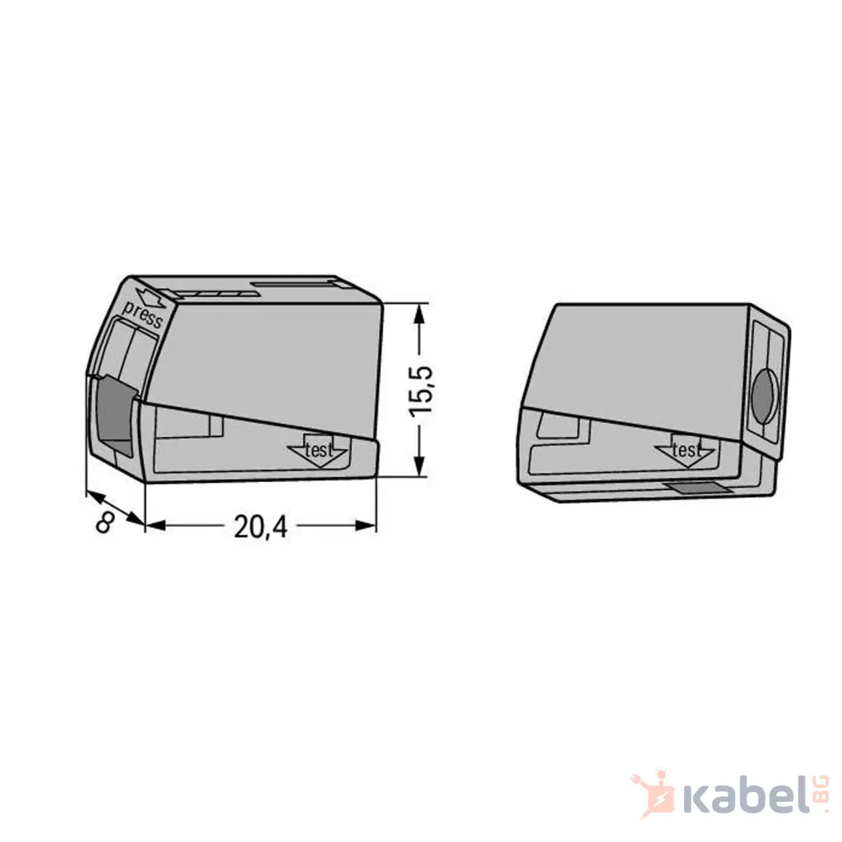 КЛЕМА 2.5mm2 224-101